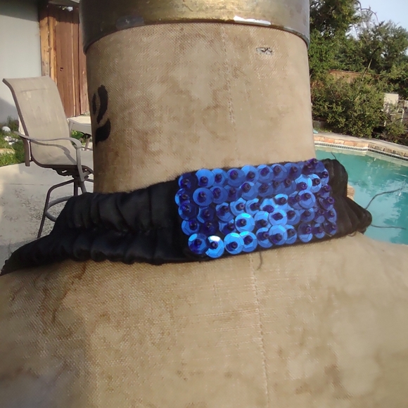 Vintage 80s handmade stripper top Velcro off , USA wonder woman - Picture 8 of 13